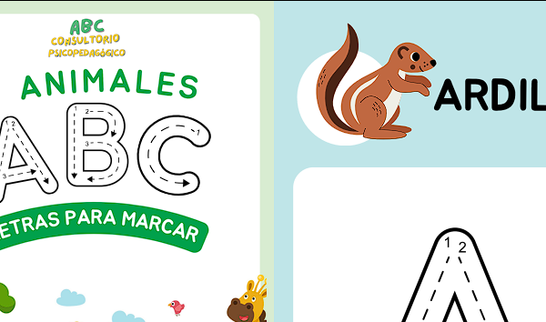 Animales letras marcar